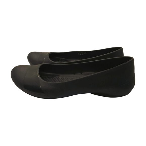 Crocs Women's Gianna Ballet Black Round Toe Flats Size 8 - Picture 6 of 13